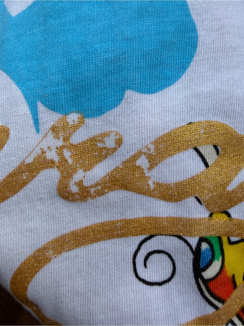Ed Hardy White Baby Tee Dress with Colorful Tattoo Graphic- Size M - Picture 6 of 14